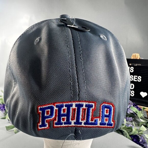 Ultra Games 76ers NBA Cap Phila Basketball Hat Fitted Back Baseball 6 Panel Grey - Picture 7 of 16